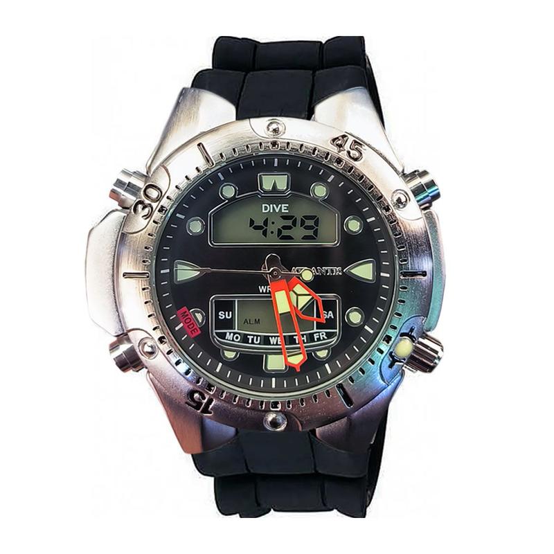 AQUAS　2008年　32型 Relógio Masculino Atlantis Aqualand Retro Pulseira De Aço Correia